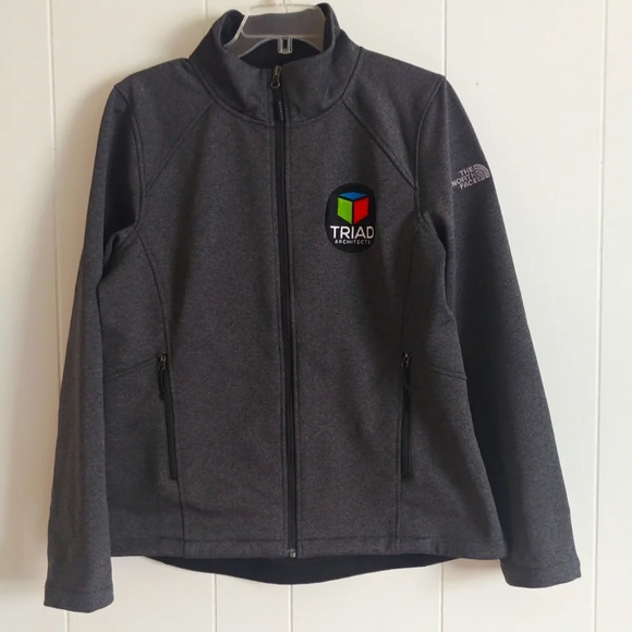 The North Face Windwall womens jacket Large Gray full zip - Picture 1 of 10